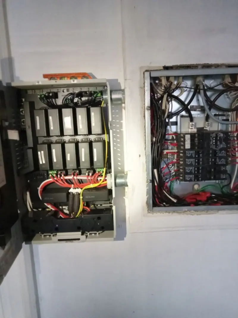 Electrical panel upgrade completed for Security Camera Wiring in Morgantown